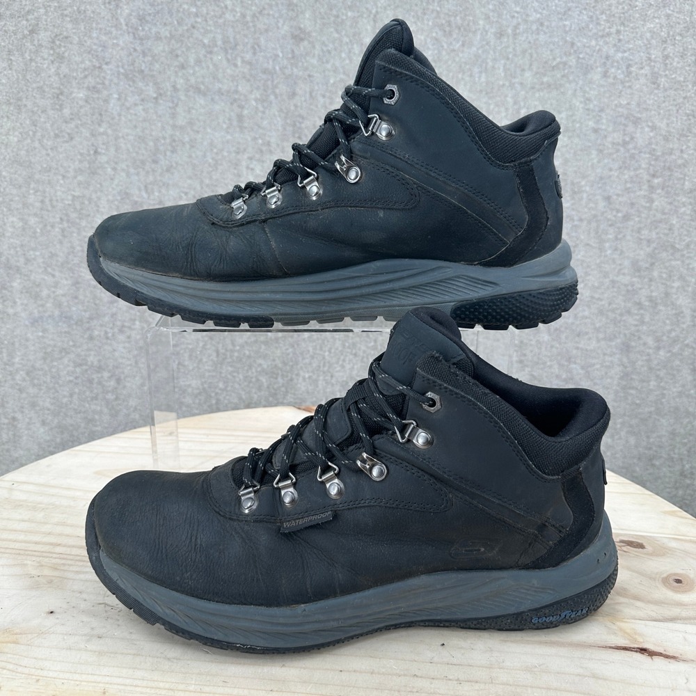 Skechers Waterproof Slip-ins Meroe Pikeman Boots Mens 10.5 Black